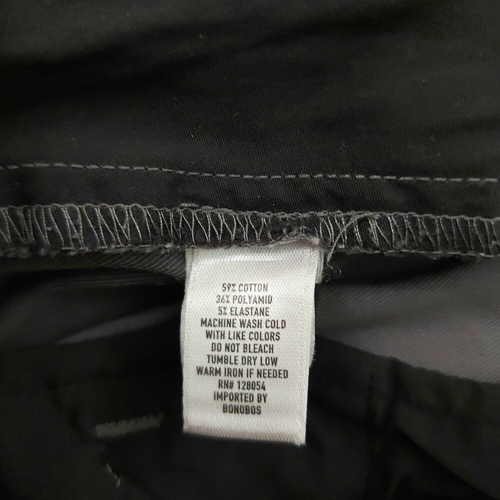 Bonobos Slim Straight Athletic Pants Mens 30x32 Gray Flat Front Stretch Golf - Picture 10 of 12